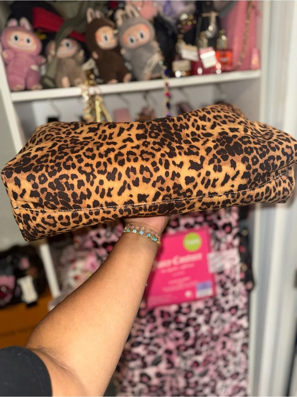 True Religion Leopard Print Tote Bag